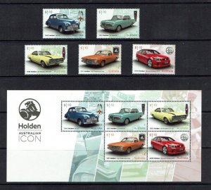 Australia: 2021.Holden Car, Australian Legend, MNH set + M/Sheet.