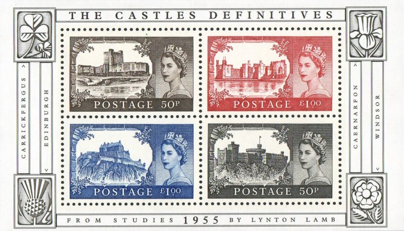 GB, (MS28) 2005 SGMS2530 Mini Sheet, CASTLES, Mint (NH)