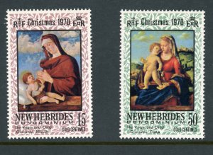 New Hebrides 142-143 MNH 1970 multi