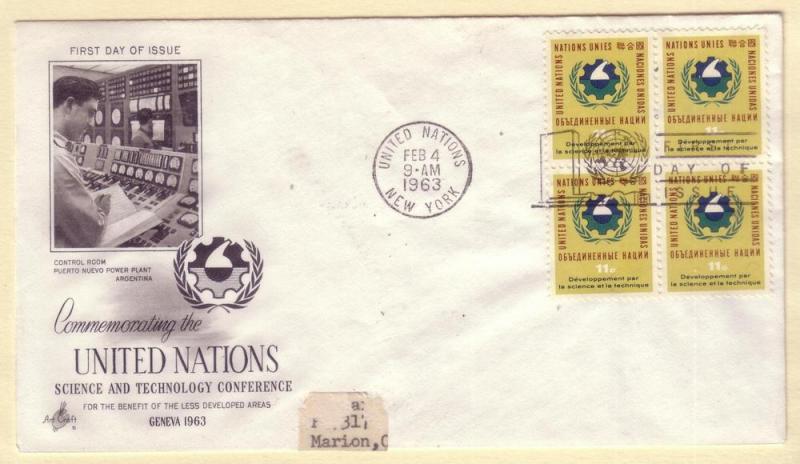 United Nations FDC Sc. # 115 Science    L 94