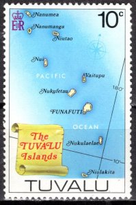 Tuvalu; 1977: Sc. # 64: MNH Single Stamp