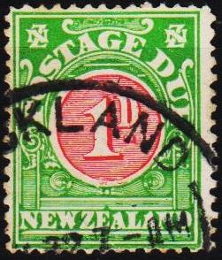 New Zealand. 1902 1d S.G.D30 Fine Used