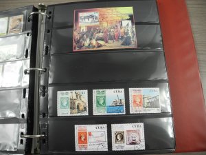 CUBA(2002-2008), Stamp Collection in stock pages(Kenmore binder)