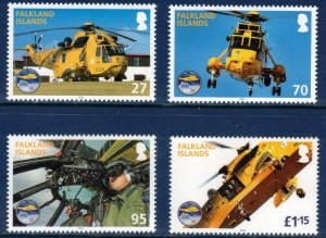 FALKLAND ISLANDS 2011 RAF Search & Rescue; Scott 1021-24, SG 1185-88; MNH