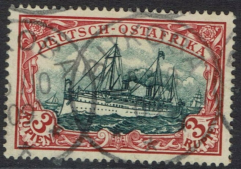 GERMAN EAST AFRICA 1901 YACHT 3R NO WMK USED 