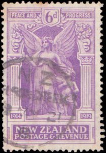 New Zealand #169, Incomplete Set, 1920, Used