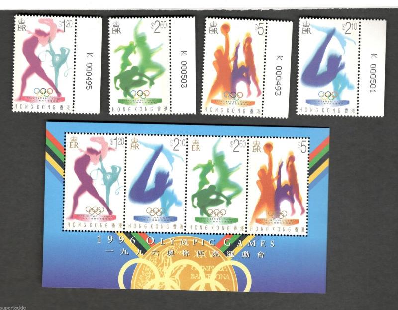 1996 Olympic Games Hong Kong MNH stamps Souvenir sheet
