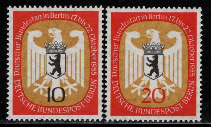 Germany Berlin Scott # 9N116 - 9N117, mint hr