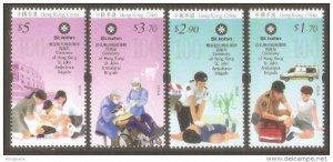 2016 HONG KONG CENTENARY OF ST.JOHN AMBULANCE BRIGADE STAMP 4V 