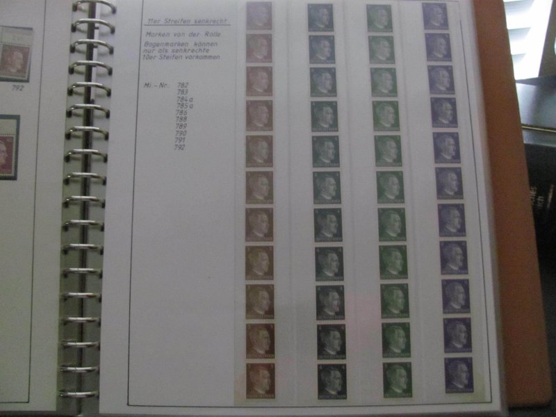 Germany 1941-44 MNH HITLER ALBUM ALMOST EVERY POSSIBILITY UNIQUE 63 PICTURE(118)