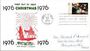 FDC 1976 SC #1701 Ron Myers Cachet - Boston, Ma - Single - J541