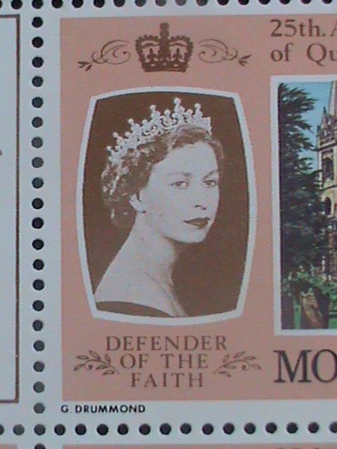 ​MONTSERRAT-1978 SC#388-25TH ANNIV: CORONATION OF QUEEN ELIZABETH II MNH SHEET