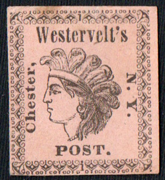 US #Local 144L VF/XF mint no gum, Westervelt's, sold as is, Nice and Fresh!