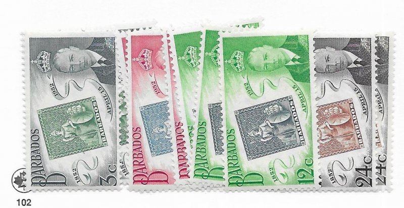 Barbados #230-233 MH - Stamp - CAT VALUE $2.40 3 SETS AVAILABLE