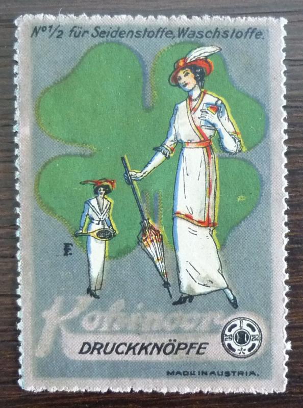 KOH I NOOR - POSTER STAMP! cinderella czech austria fashion reklamemarke J10