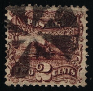 Scott #113 - VF - Brown - Pony Express - Used - 1869