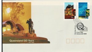 AUSTRALIA  2009 QUEENSLAND 150 YEARS  FDC