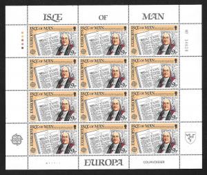 ISLE of MAN Sc#212-213 Mint Never Hinged Complete Sheet Set