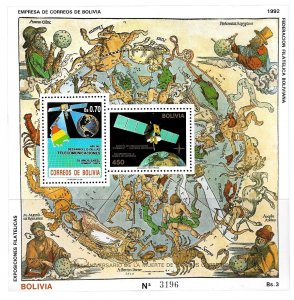 #2253 BOLIVIA 1993 DURER ART COPERNICO PAINTING S/S MI BL 203 YV BL 175 MNH
