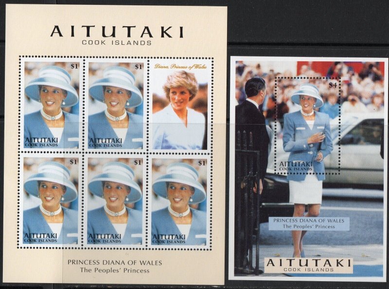 Thematic Stamps - Aitutaki - Diana - Choose from dropdown menu