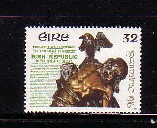 Ireland Sc 827 1991 1916 Uprising Anniversary stamp mint NH