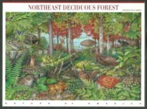 US Stamp #3899a-j MNH - NorthEast Deciduous Forest Sheet of 10