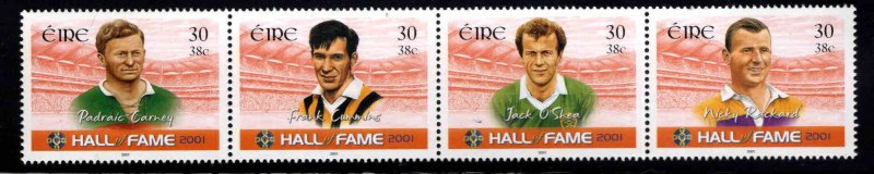 Ireland Scott 1327a = 1324-1327  Soccer Hall of Fame Horizontal strip