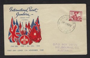 1948 Australia Pan Pacific Scout Jamboree Melbourne FDC