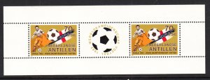 Netherlands Antilles B198a Soccer Souvenir Sheet MNH VF