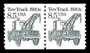 PCBstamps   US #2129 Coil Pair 17c(2x8.5c)Tow Truck, MNH, (6)