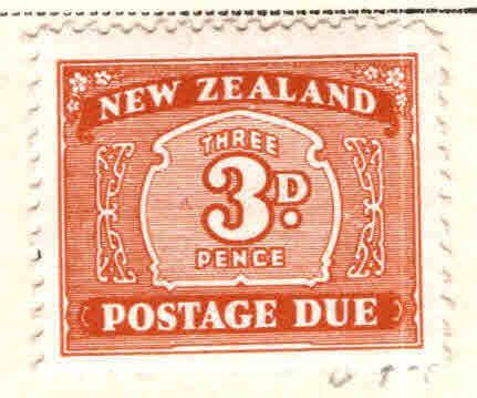 New Zealand Scott J25 Postage due MH* perf 11, wmk 61 CV $26