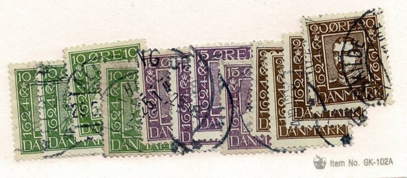 Denmark #164-75 used complete