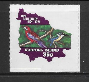 BIRDS -NORFOLK ISLAND #183 SACRED KINGFISHER MNH