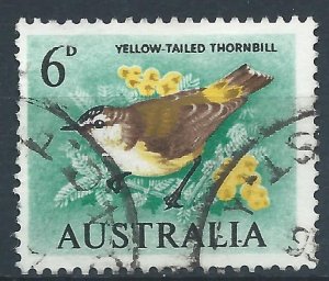 Australia 1964 - 6d Yellow Tailed Thornbill - SG363 used
