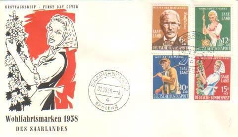 Saar, First Day Cover