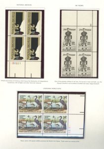 U.S. #MINT BLOCK SETS/MIXED CONDITION 