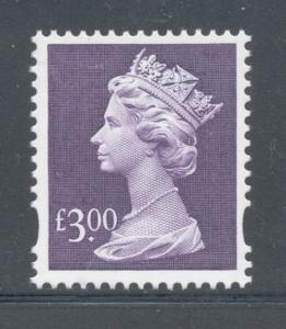 Great Britain Sc MH282 1999 £3  Machin Head stamp mint NH