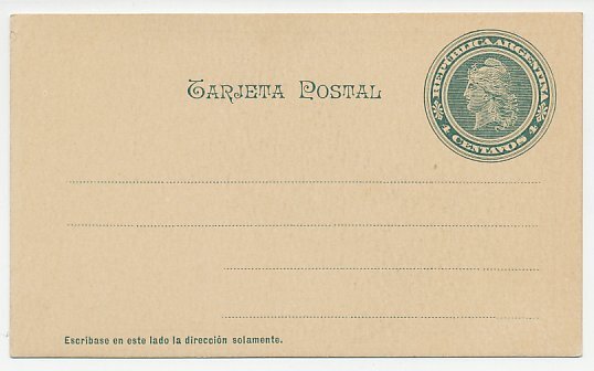 Postal stationery Argentina Jujuy Province