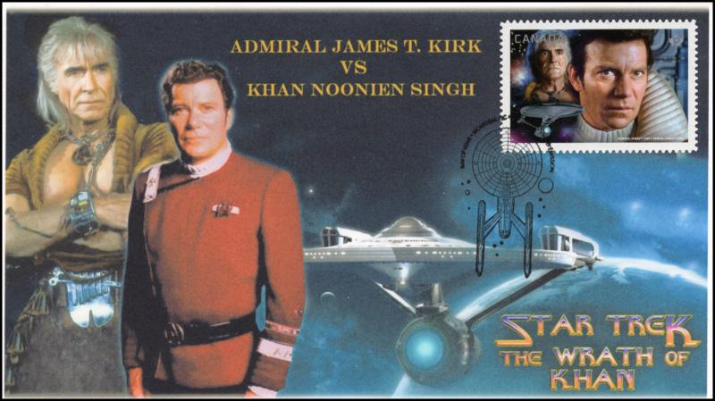 CA17-004, 2017, Star Trek, FDC, Admiral Kirk, Khan, Wrath of Khan