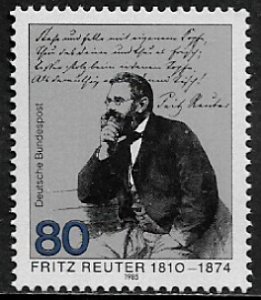 Germany #1449 MNH Stamp - Fritz Reuter