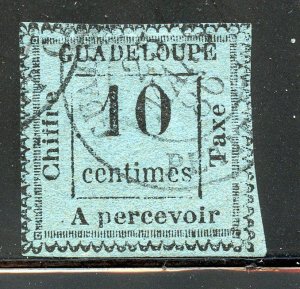 Guadeloupe # J7, Used.