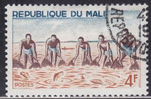 Mali 89 CTO 1966 Large Net Group Fishing