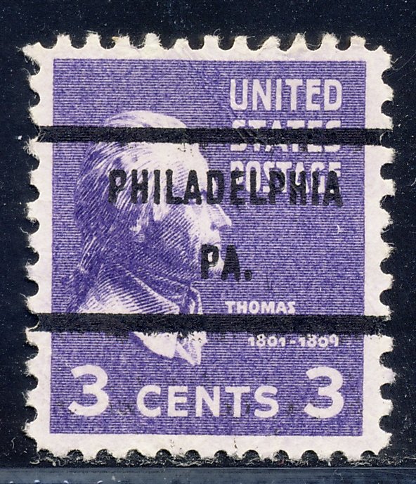 Philadelphia PA, 807-71 Bureau Precancel, 3¢ Jefferson