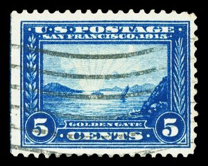 Scott 399 5c Panama-Pacific Issue Used F-VF Cat $10