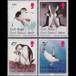 SOUTH GEORGIA 1996 - Scott# 208-11 Penguins Set of 4 NH