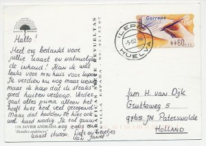 Postcard / ATM stamp Spain 1996 Pen - Writing