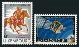 Luxembourg 693-694,MNH.Mi 1078-1079. Communications Year WCY-1983.Satellite.