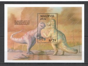 A0920 Maldives Fauna Reptiles Dinosaurs Prehistoric Animals Bl Mnh