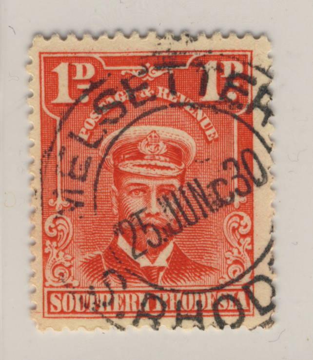 SOUTHERN RHODESIA - SG 2 CANCELLED WELSETTER MEDIUM DOUBLE CIRCLE DS