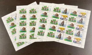 3077-3080 Prehistoric Animals Lot of 5 MNH 32 c Sheets of 20 FV $32.00  1996